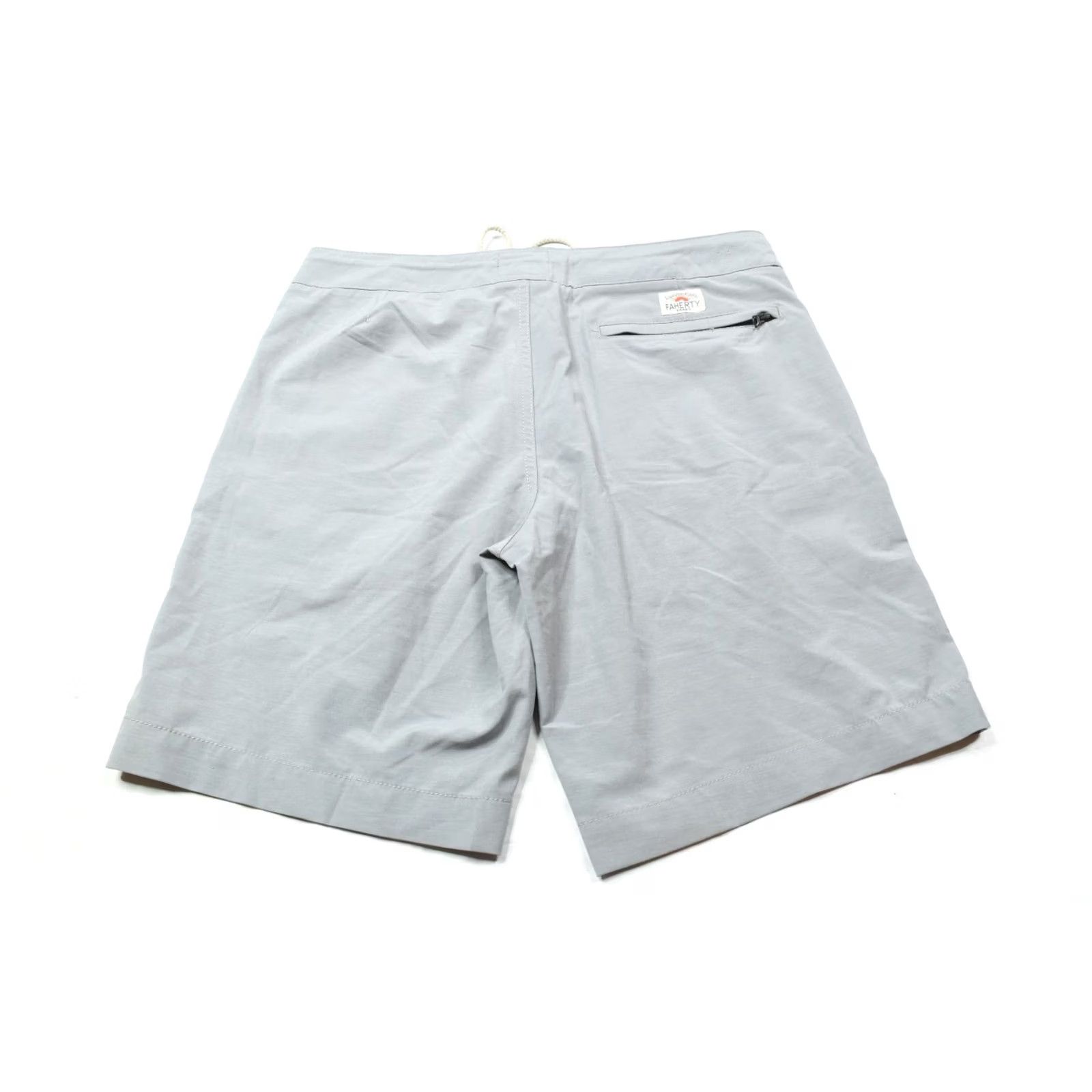 Faherty Faherty All Day Shorts Mens 31 Light Gray Drawstring Stretch Regular Fit Casual Size US 31 - 6 Thumbnail