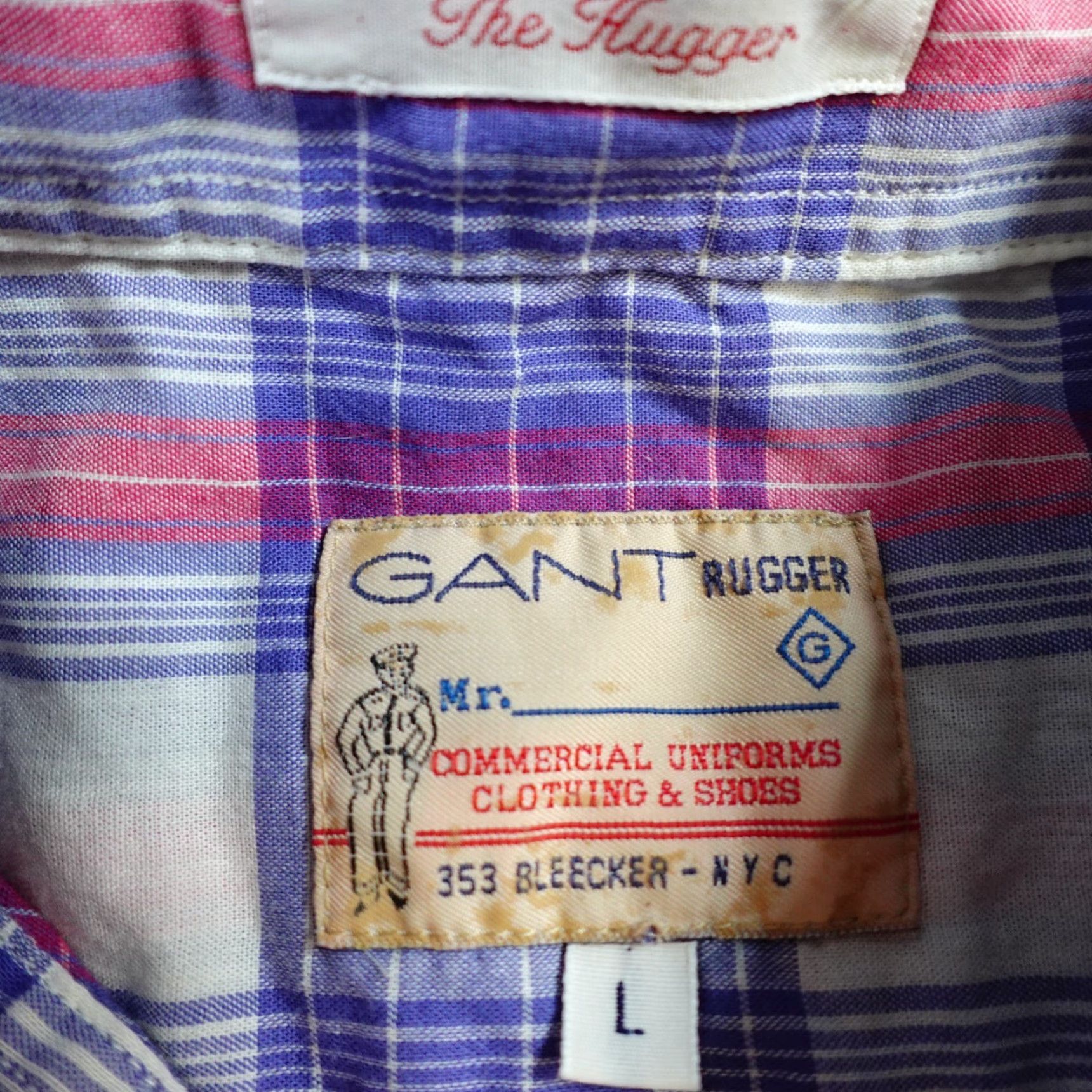 Gant VINTAGE GANT Shirt Men M Blue Plaid Button-Front Collared Short Sleeve Preppy Size US M / EU 48-50 / 2 - 3 Thumbnail