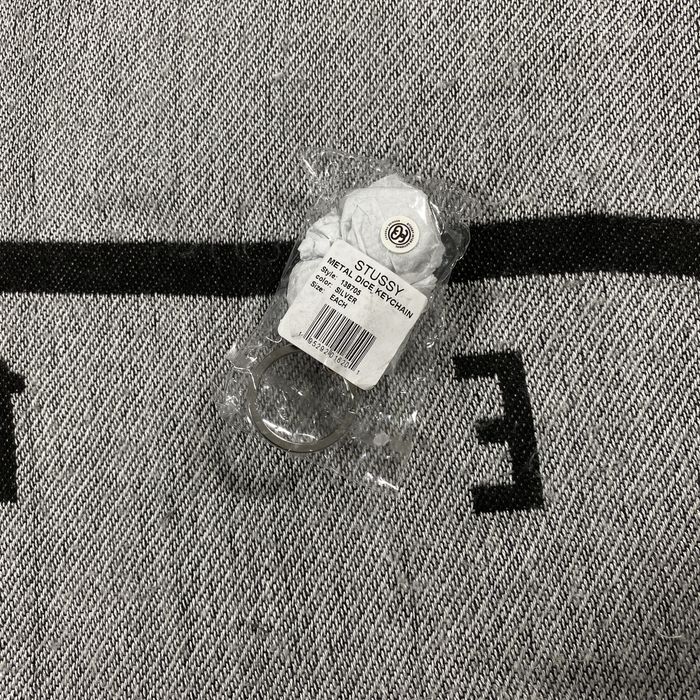 Stussy STUSSY 2 DICE KEYCHAIN SILVER Grailed