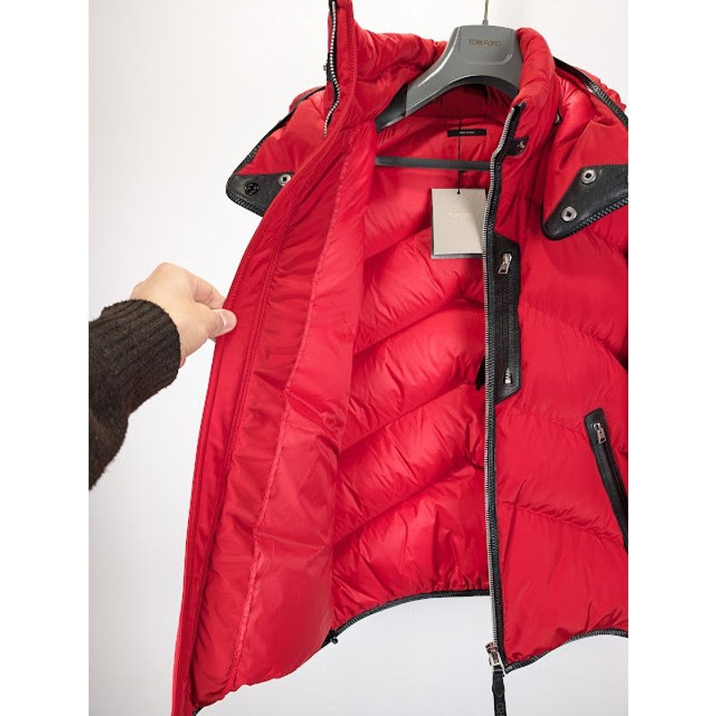 Tom Ford o1rshd1 Puffer Jacket in Candy Red Size US M / EU 48-50 / 2 - 13 Thumbnail