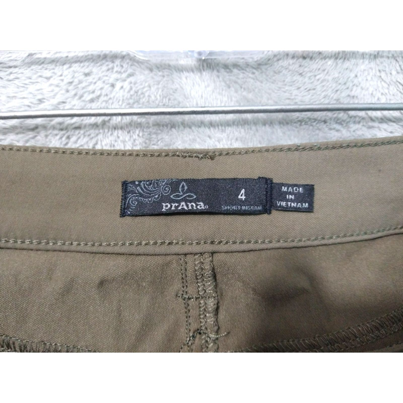 Prana prAna Pants Womens 4 Green Nylon Travel Hiking Outdoor Stretch Chino Regular Tapered Inseam 28 in Green Nature Vintage No Mens Womens Size 27" / US 4 / IT 40 - 7 Thumbnail