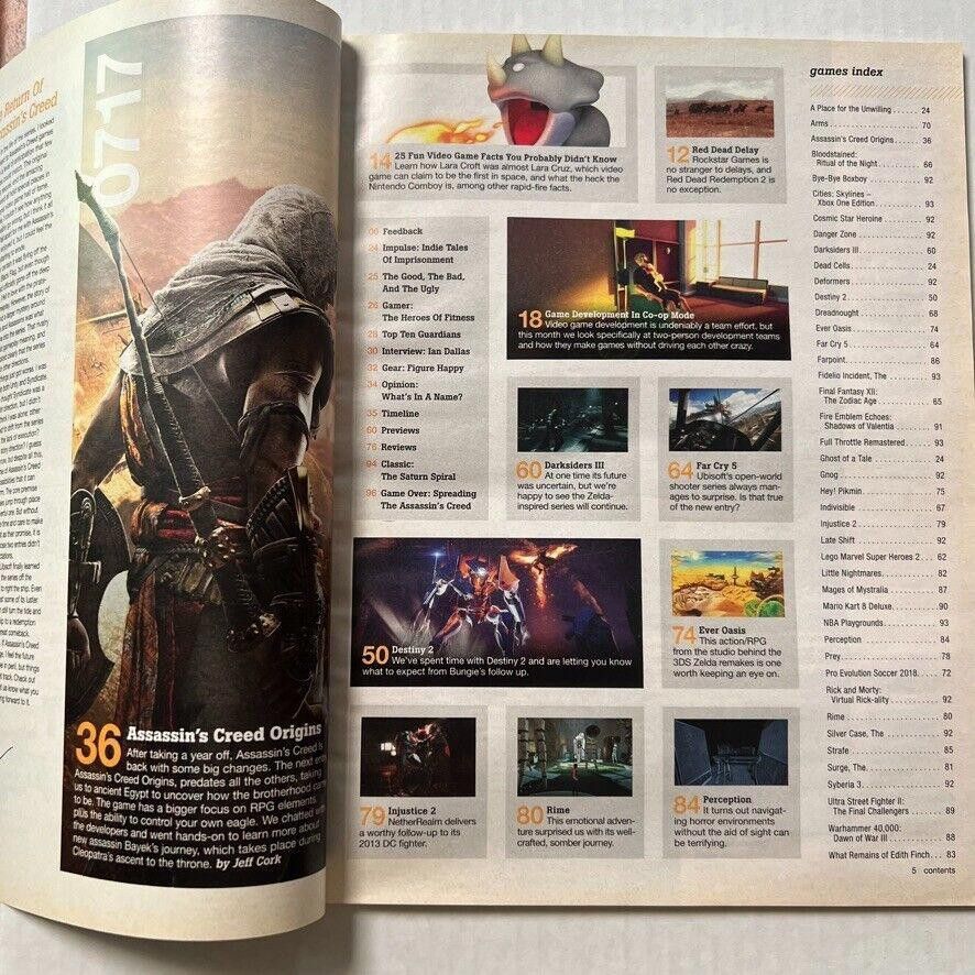Designer Game Informer Issue #291 JUL 2017 Assassin's Creed NM+ Size ONE SIZE - 5 Thumbnail