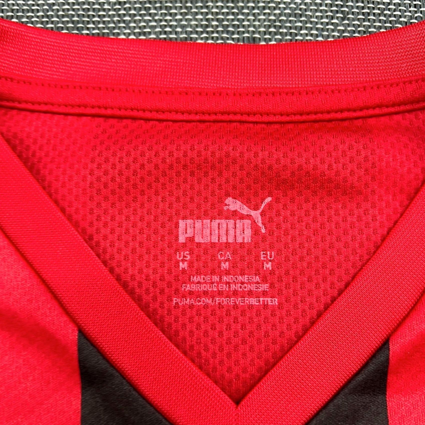 Puma PUMA AC Milan 2021 2022 Home Football Jersey Shirt Medium Multicolor Short Sleeve Crew Neck Mens Soccer Shirt Size US M / EU 48-50 / 2 - 6 Thumbnail