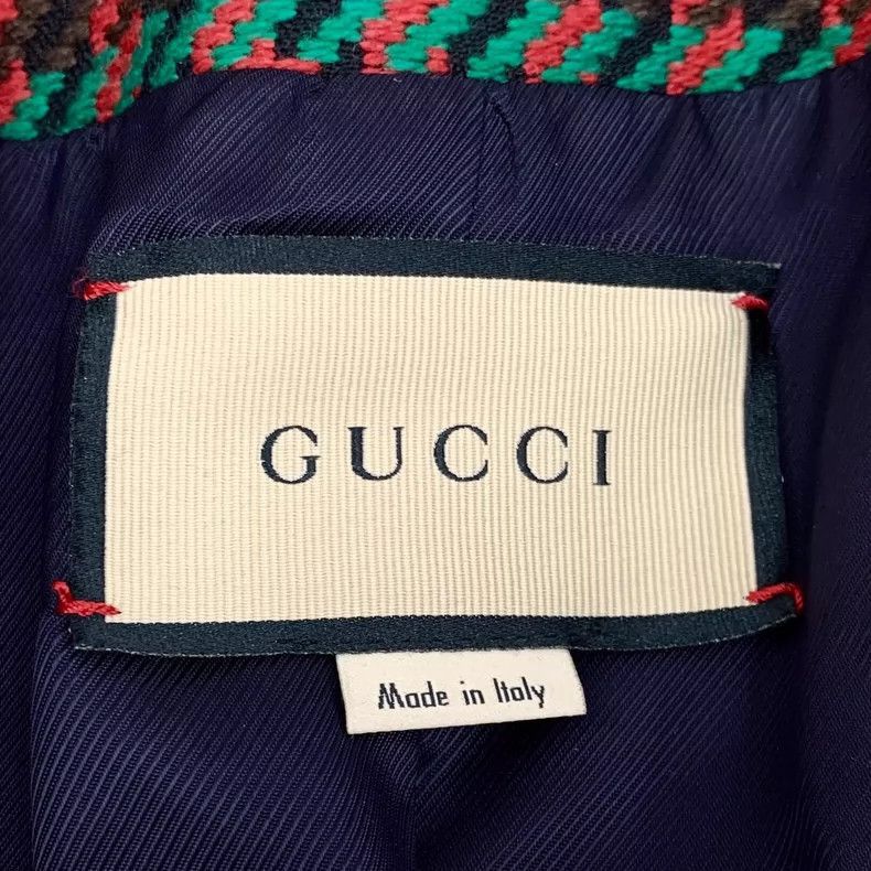 Gucci Gucci Color Block Wool Coat with Button Closure-2505 Size US S / EU 44-46 / 1 - 5 Thumbnail
