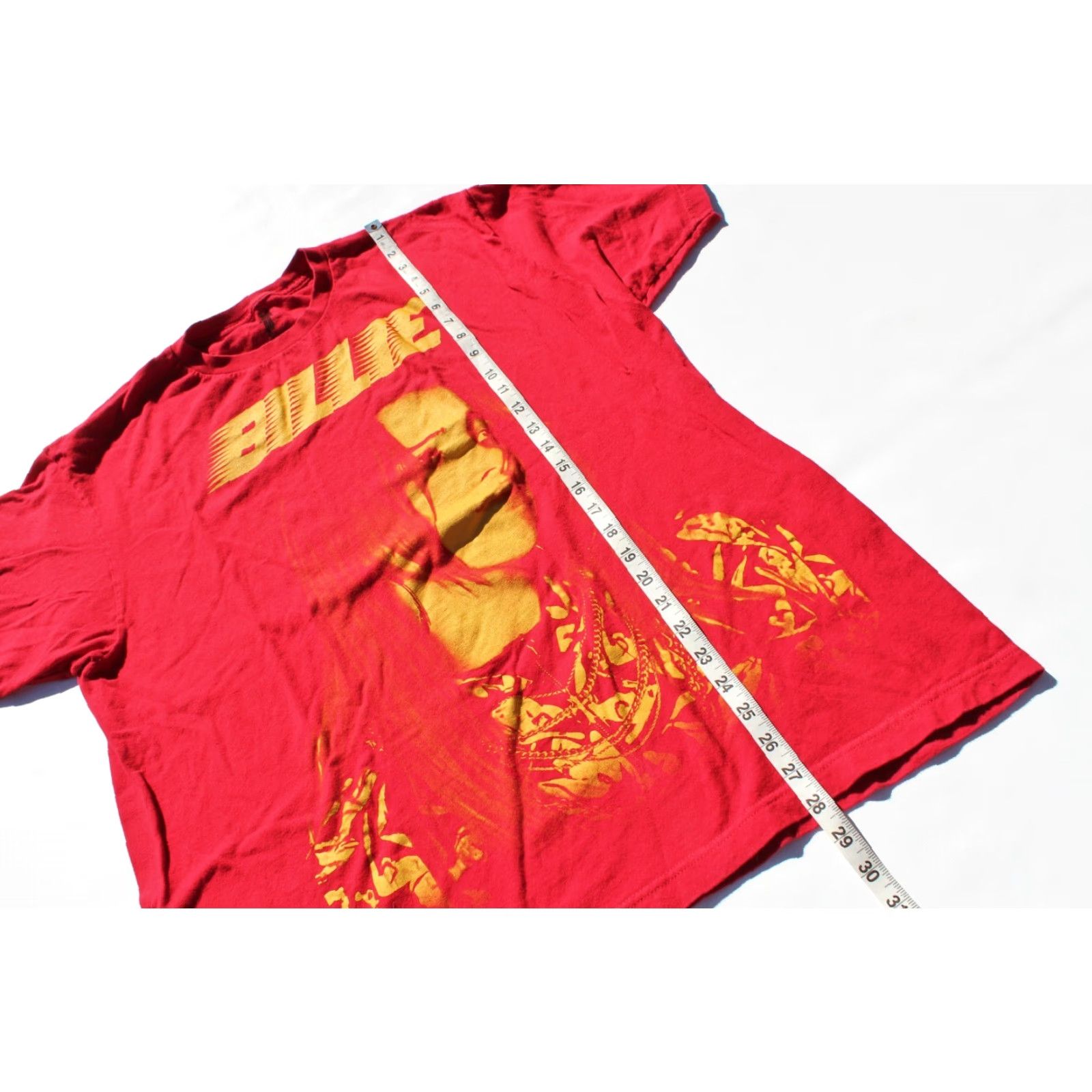 Vintage Billie Eilish T Shirt Red XL LASH Music Yellow Spellout Face Print FAST SHIPPING Unisex Adults Cotton Crew Neck Short Sleeve T-Shirt Size US XL / EU 56 / 4 - 5 Thumbnail