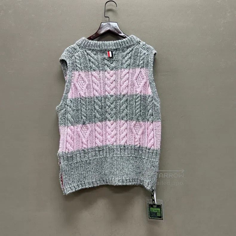 Thom Browne Thom Browne Mohair Tweed Striped Vest Size US S / EU 44-46 / 1 - 2 Thumbnail