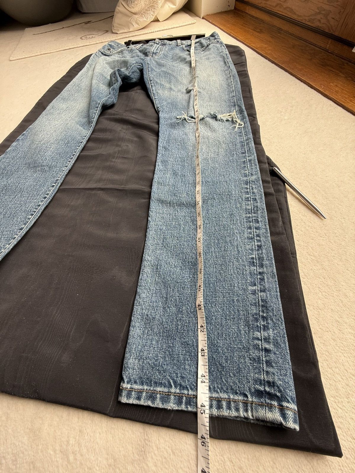 Saint Laurent Paris Saint Laurent ss16 selvedge d10 jeans surf sound 36 crash Size US 36 / EU 52 - 7 Thumbnail