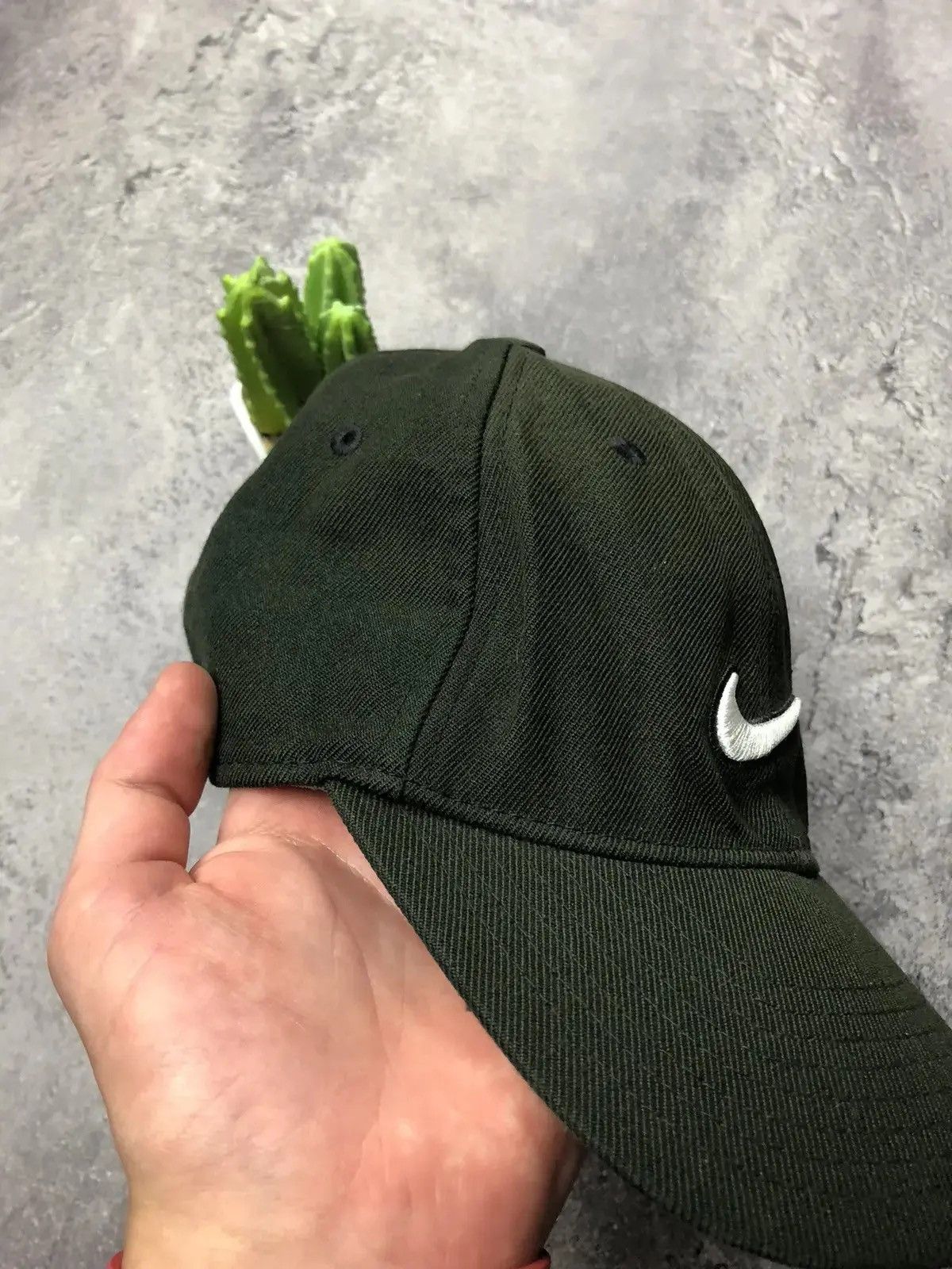 Nike NIKE Hype Streetwear Big Centre Swoosh Navy Green Cap Hat Size ONE SIZE - 3 Thumbnail