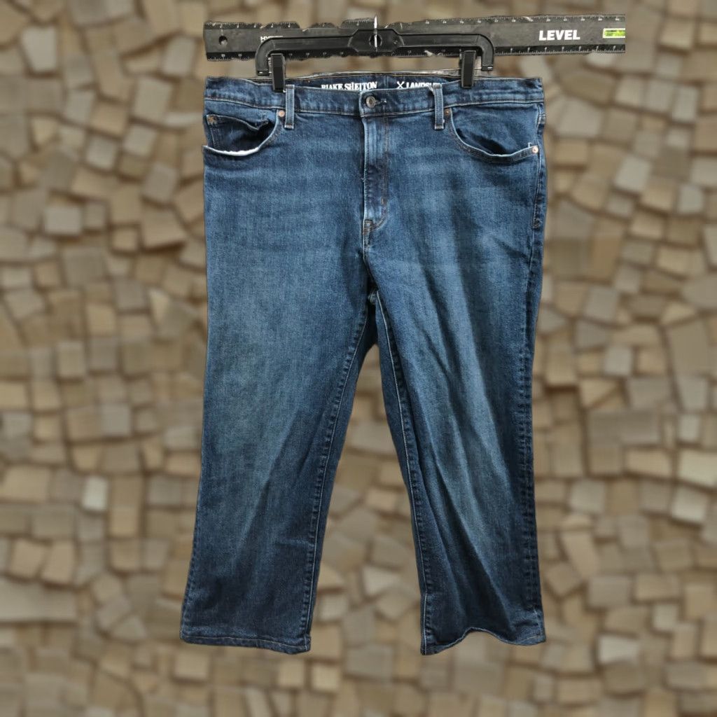 Lands' End Lands' End Capri Jeans Mens 40 Blue Medium Wash Mid Rise Blake Shelton Size US 40 / EU 56 - 1 Thumbnail