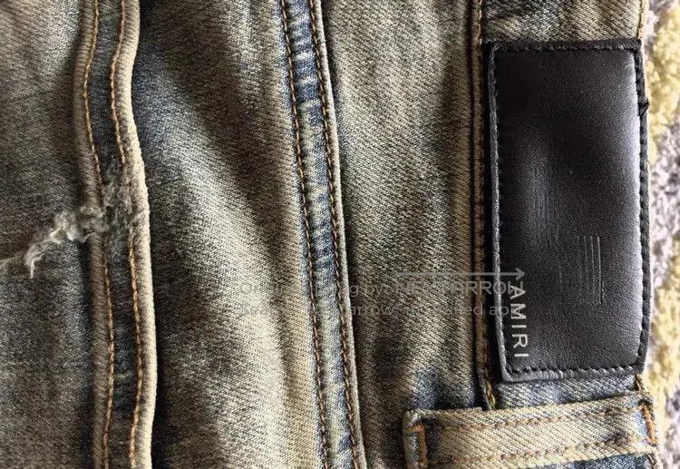 Amiri Sz 33 Amiri Side Stripe Distressed Denim. Size US 33 - 7 Thumbnail