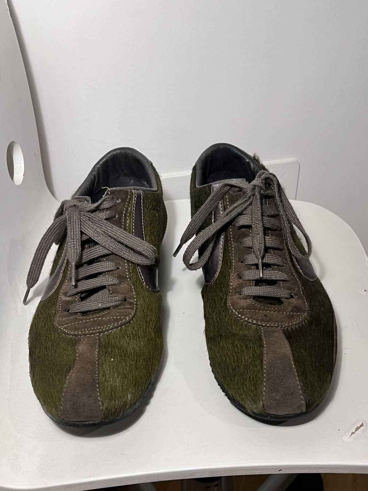 Other Valsport 1920 Italian Green Pony Hair Sneakers Size US 8 / EU 41 - 2 Thumbnail