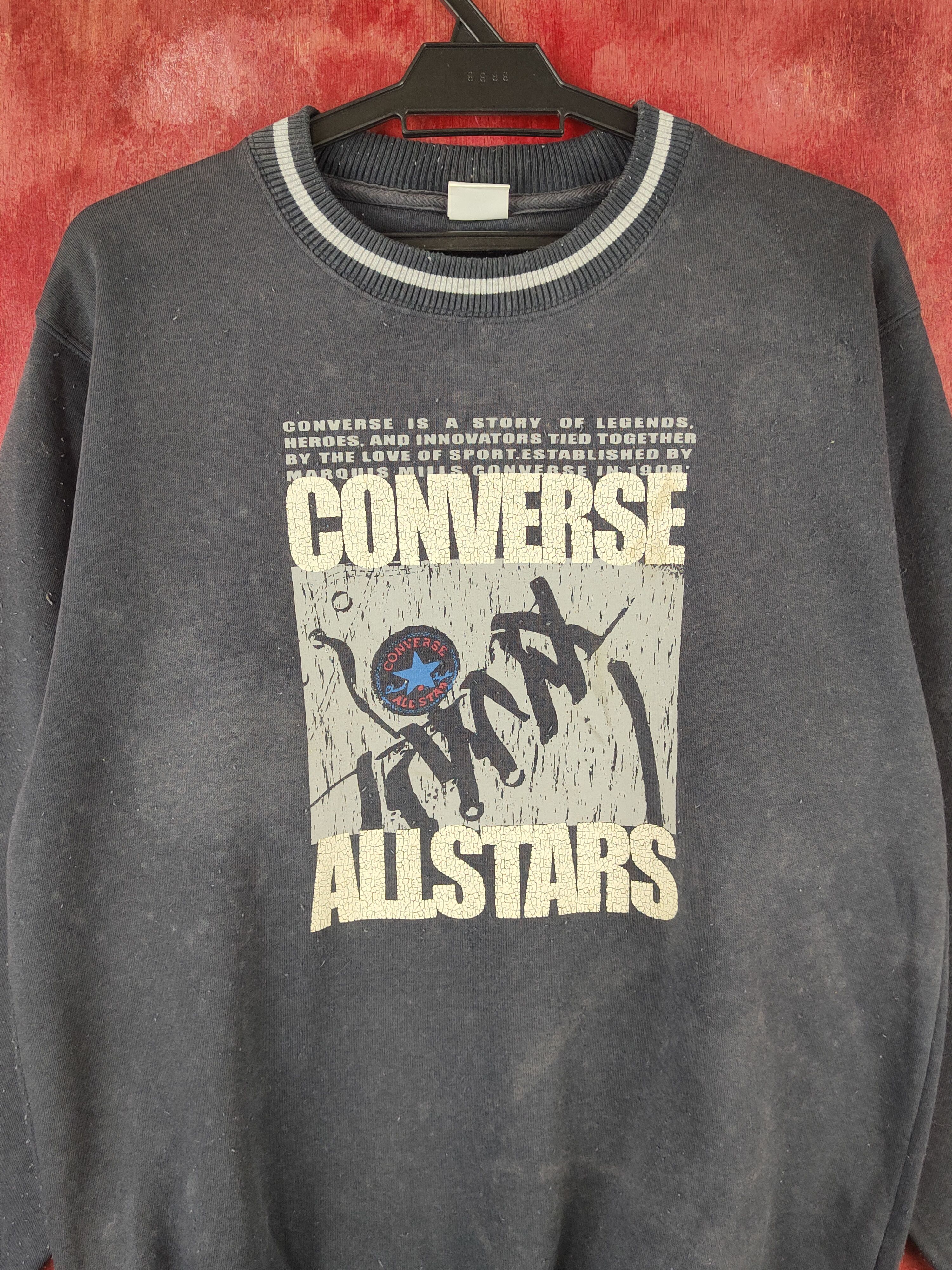 Converse Converse vintage Dark Blue Faded Sweatshirts #S1554 Size US M / EU 48-50 / 2 - 2 Thumbnail
