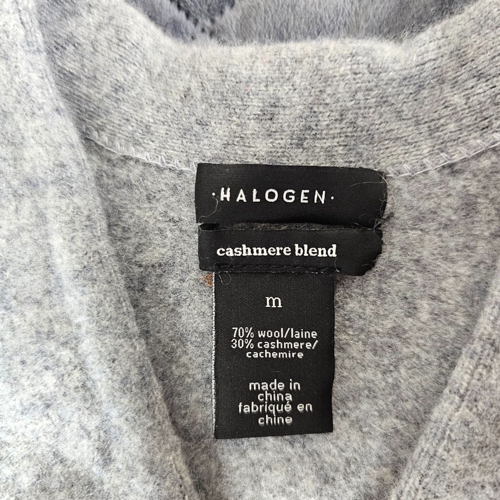Vintage VINTAGE Halogen Cardigan Sweater Women Medium Gray Cashmere Blend Open Front Long Sleeve Size M / US 6-8 / IT 42-44 - 7 Thumbnail