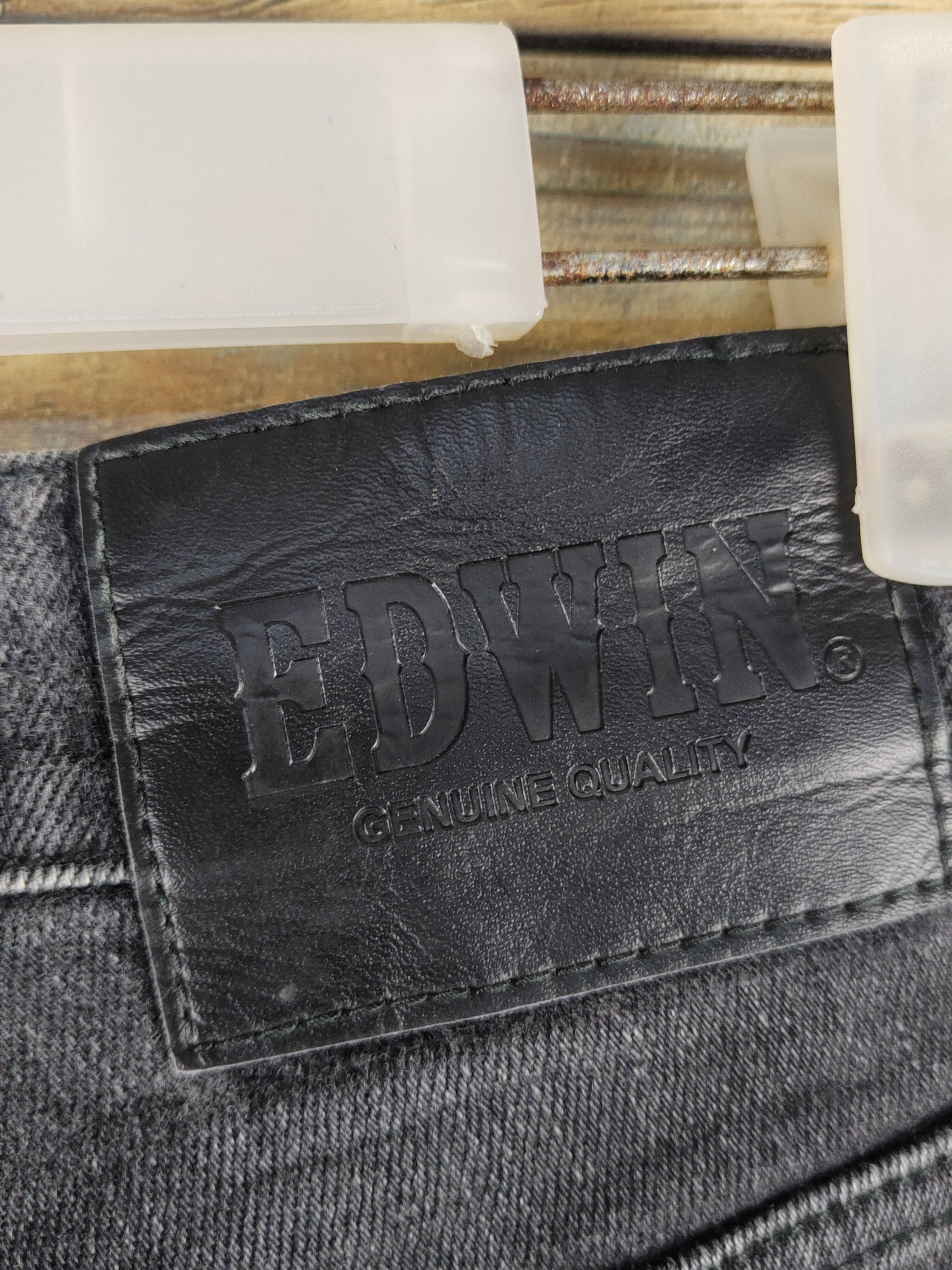 Edwin Edwin Black Distressed Ripped denim Jeans #W1305 Size US 31 - 11 Thumbnail