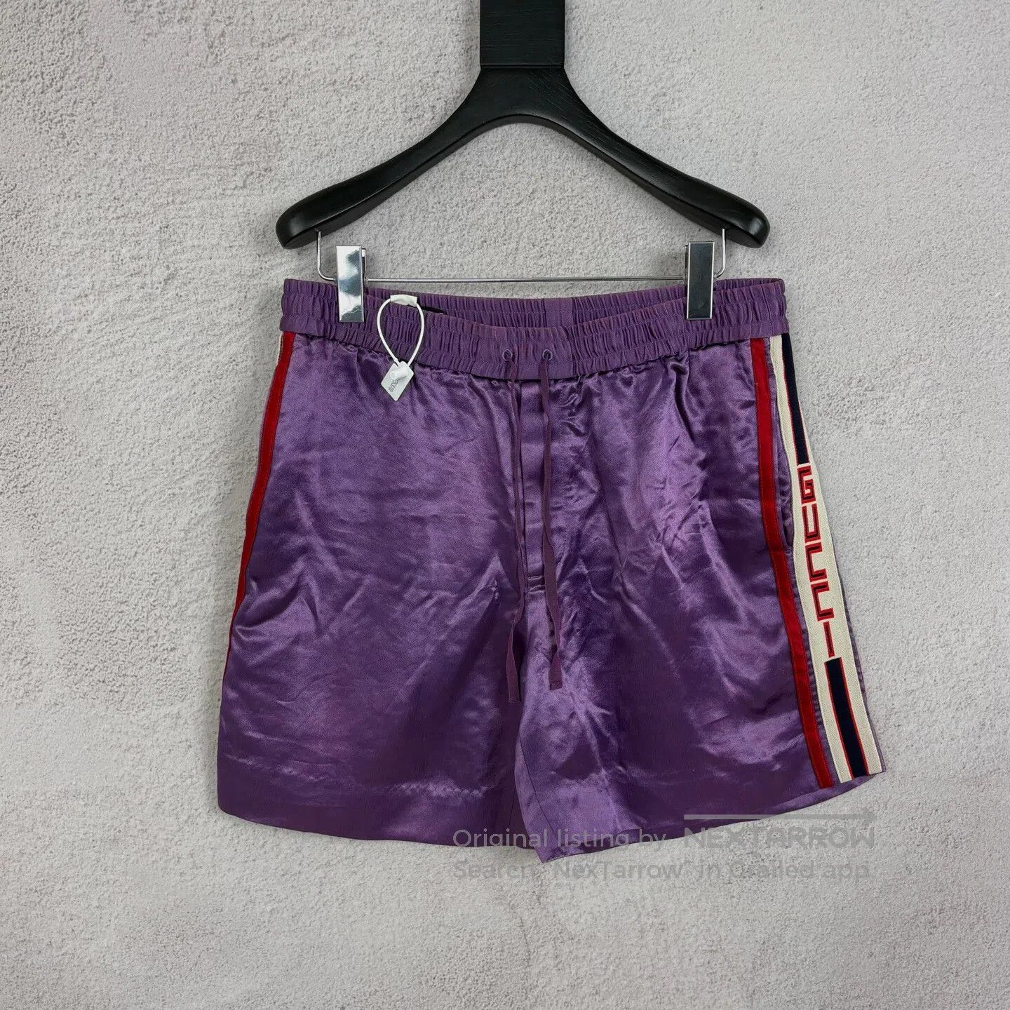 Gucci Guicci Silk-lined side label LOGO casual shorts Size US 32 / EU 48 - 1 Thumbnail