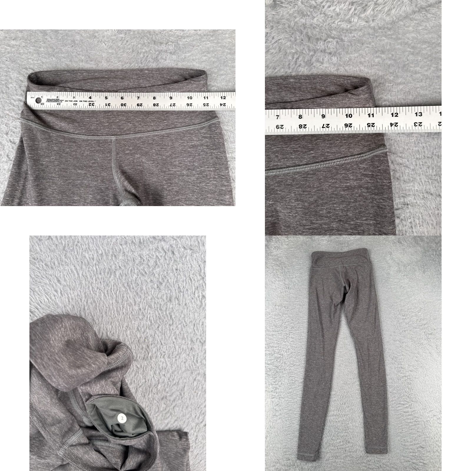Lululemon VINTAGE Lululemon Wunder Under Pants Women's Yoga Workout Skinny Gym Activewear 2 Gray Size 26" / US 2 / IT 38 - 8 Thumbnail