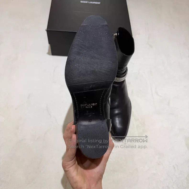 Saint Laurent Paris Saint Laurent Paris First Year Chain Buckle Chelsea Boots Size US 9 / EU 42 - 3 Thumbnail