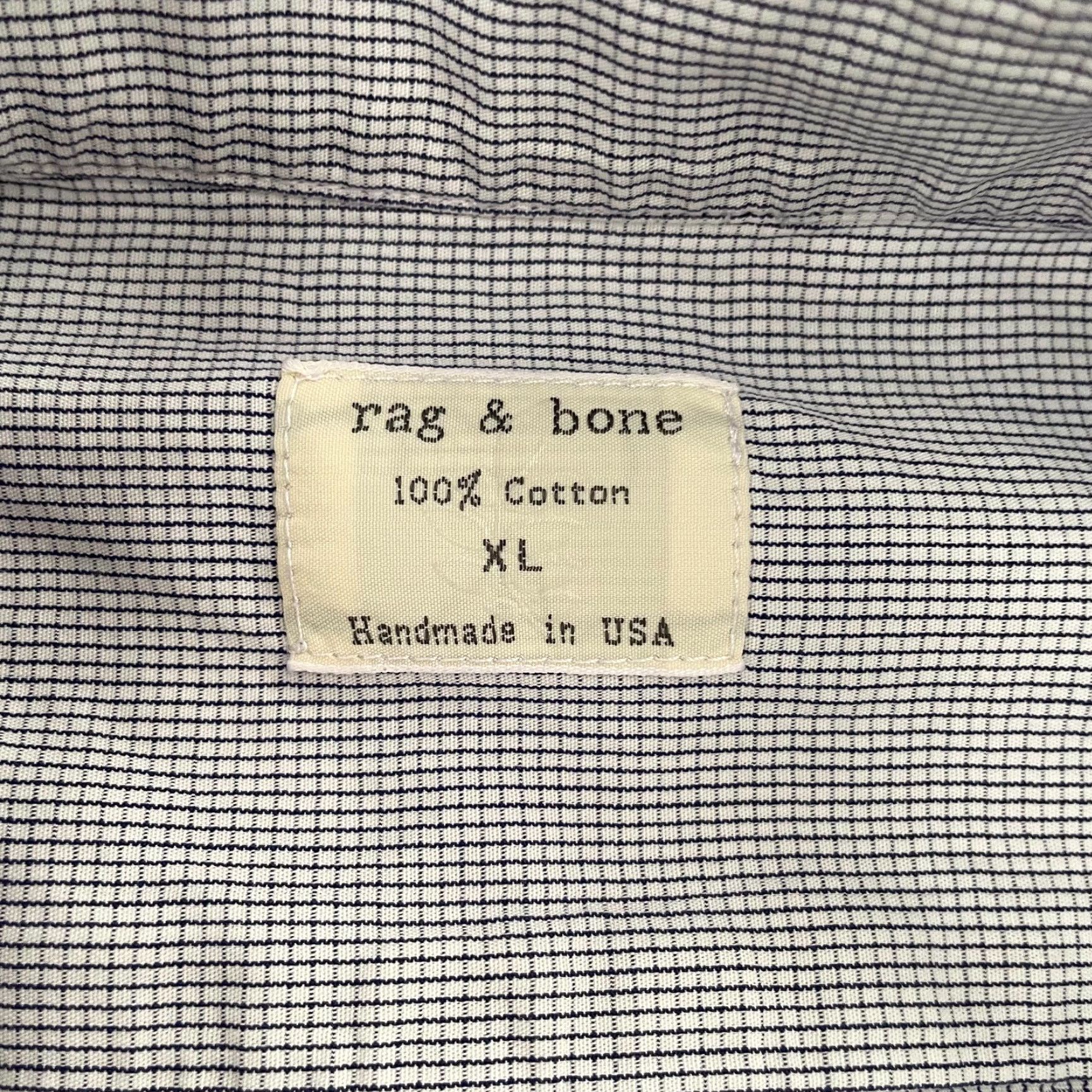 Rag & Bone VINTAGE Rag & Bone Shirt Men XL Long Sleeve Check Cotton Casual Designer USA Size US XL / EU 56 / 4 - 7 Thumbnail