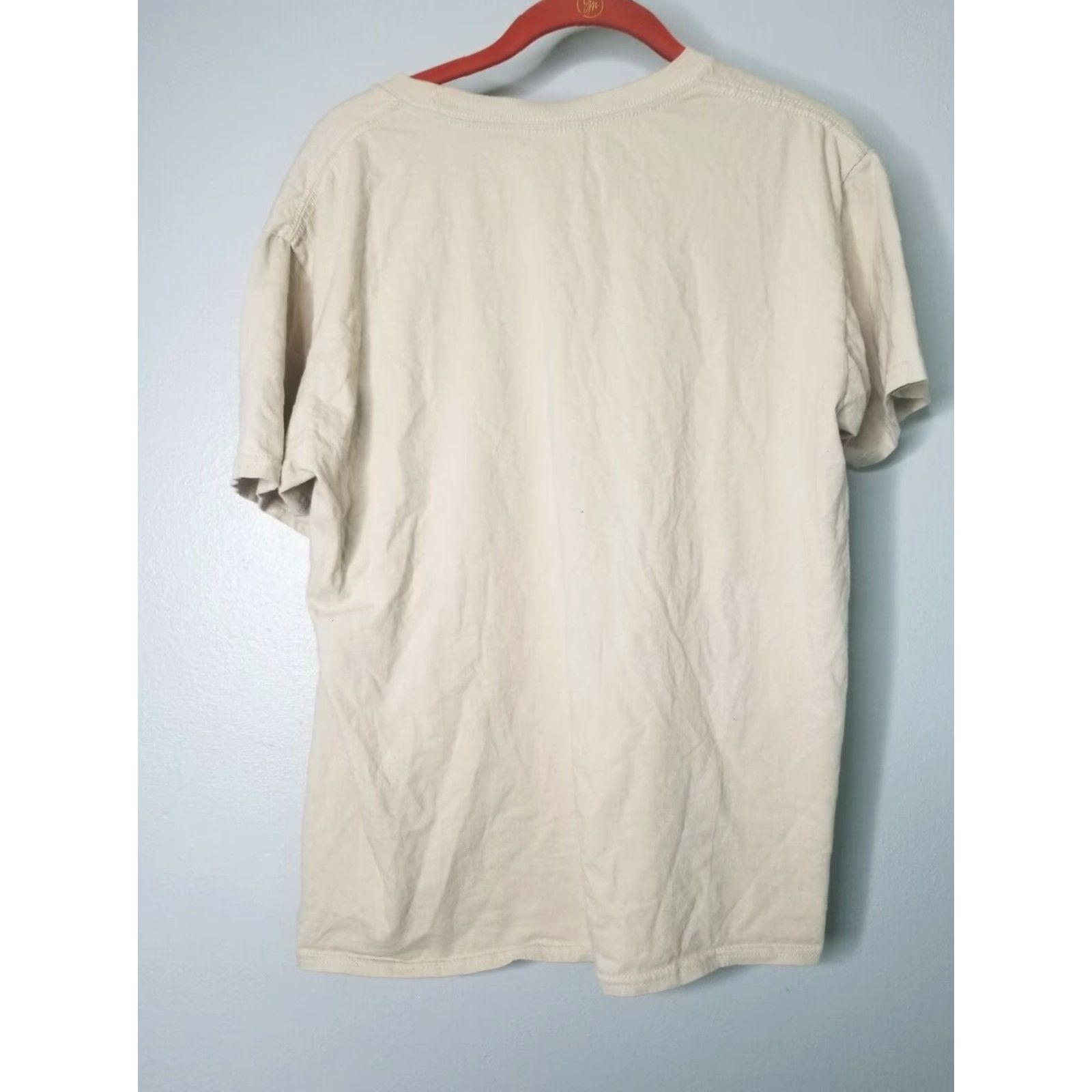 Gildan VINTAGE Gildan Retro Halloween T-Shirt L Beige Folklore Sawing a Man in Half Mens Size US L / EU 52-54 / 3 - 5 Thumbnail