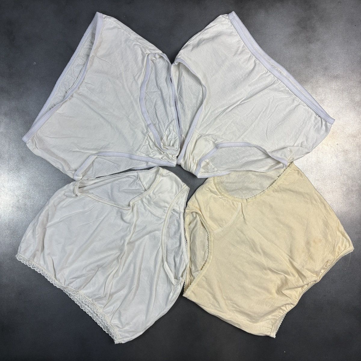 JCPenney × Vintage Lot of 10 1970s Underwear Vintage JC Penney White Cotton 70s Size ONE SIZE - 2 Thumbnail