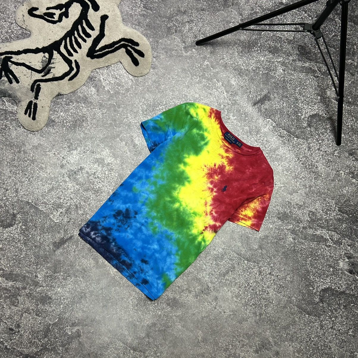 Polo Ralph Lauren Mens Polo Ralph Lauren Small pony multicolored y2k tee Size US XS / EU 42 / 0 - 1 Thumbnail