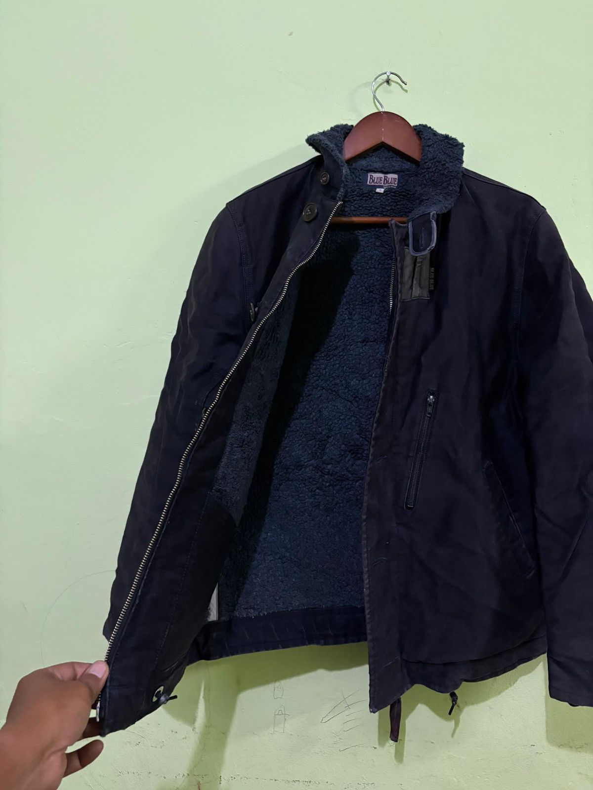 Blue Blue Japan × HOLLYWOOD RANCH MARKET VTG 90's Blue Blue Japan N1 Deck Jacket Military Fashion Size US L / EU 52-54 / 3 - 4 Thumbnail