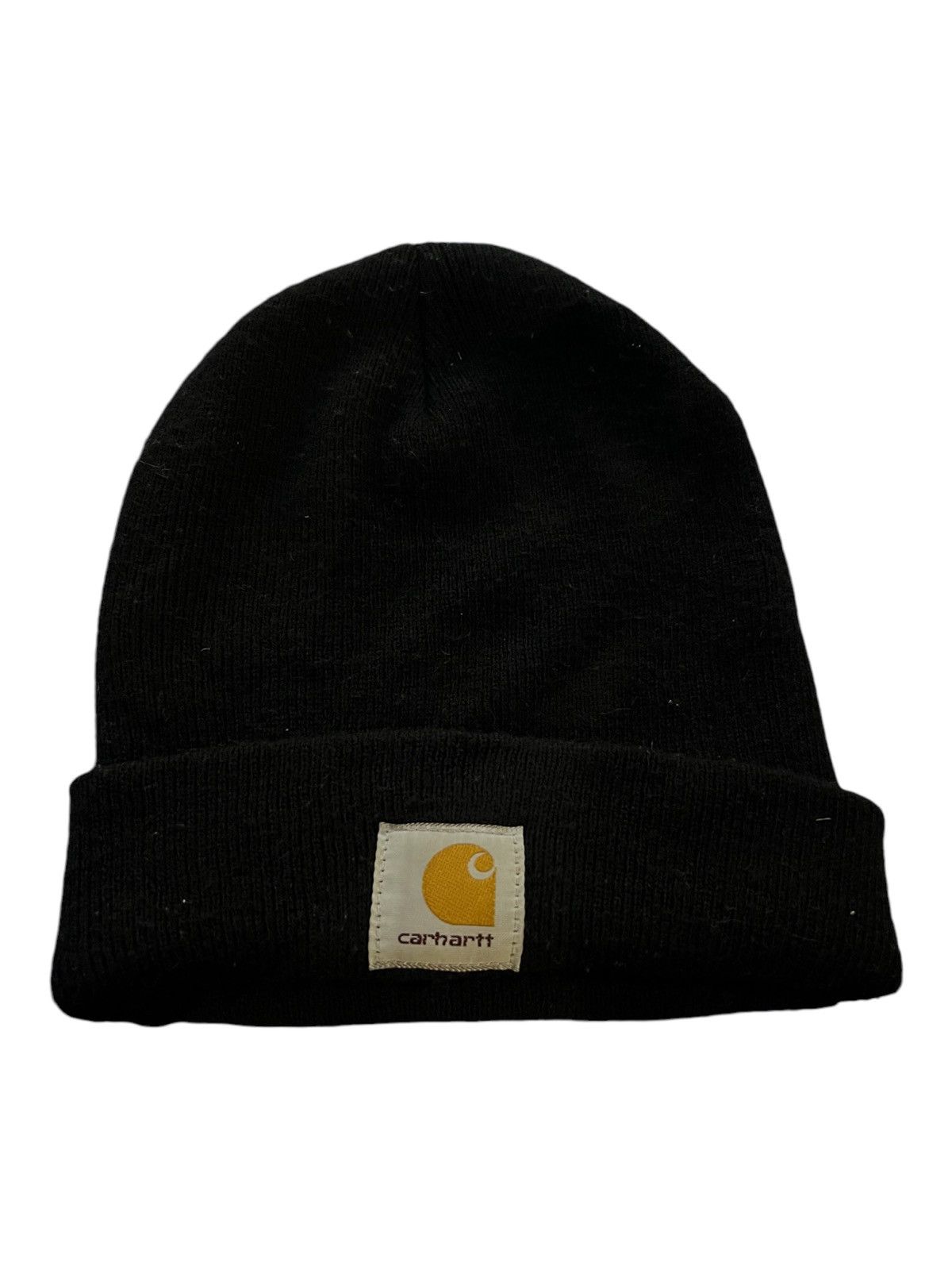 Carhartt × Vintage Made in USA Carhartt ™️ Logo Watch Black Beanie Size ONE SIZE - 2 Thumbnail