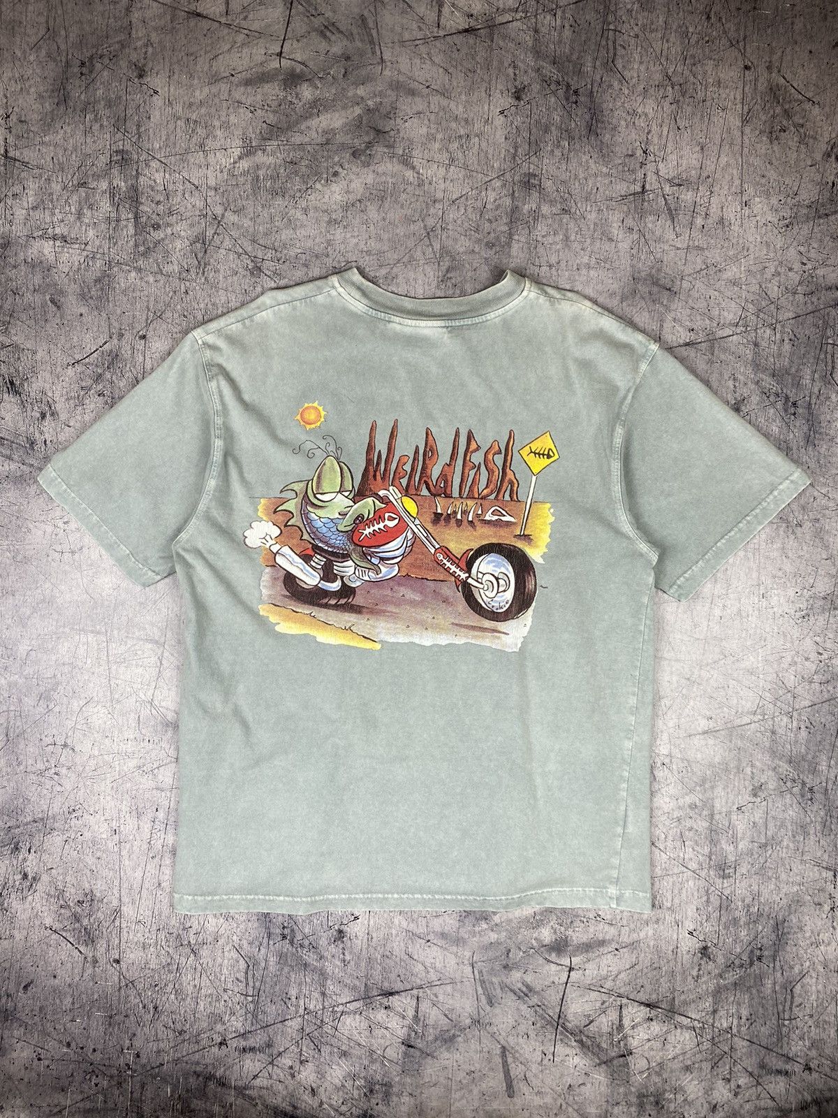 Band Tees Vintage Weird Fish Harley Davidson Big Logo Biker Style Size US L / EU 52-54 / 3 - 2 Thumbnail