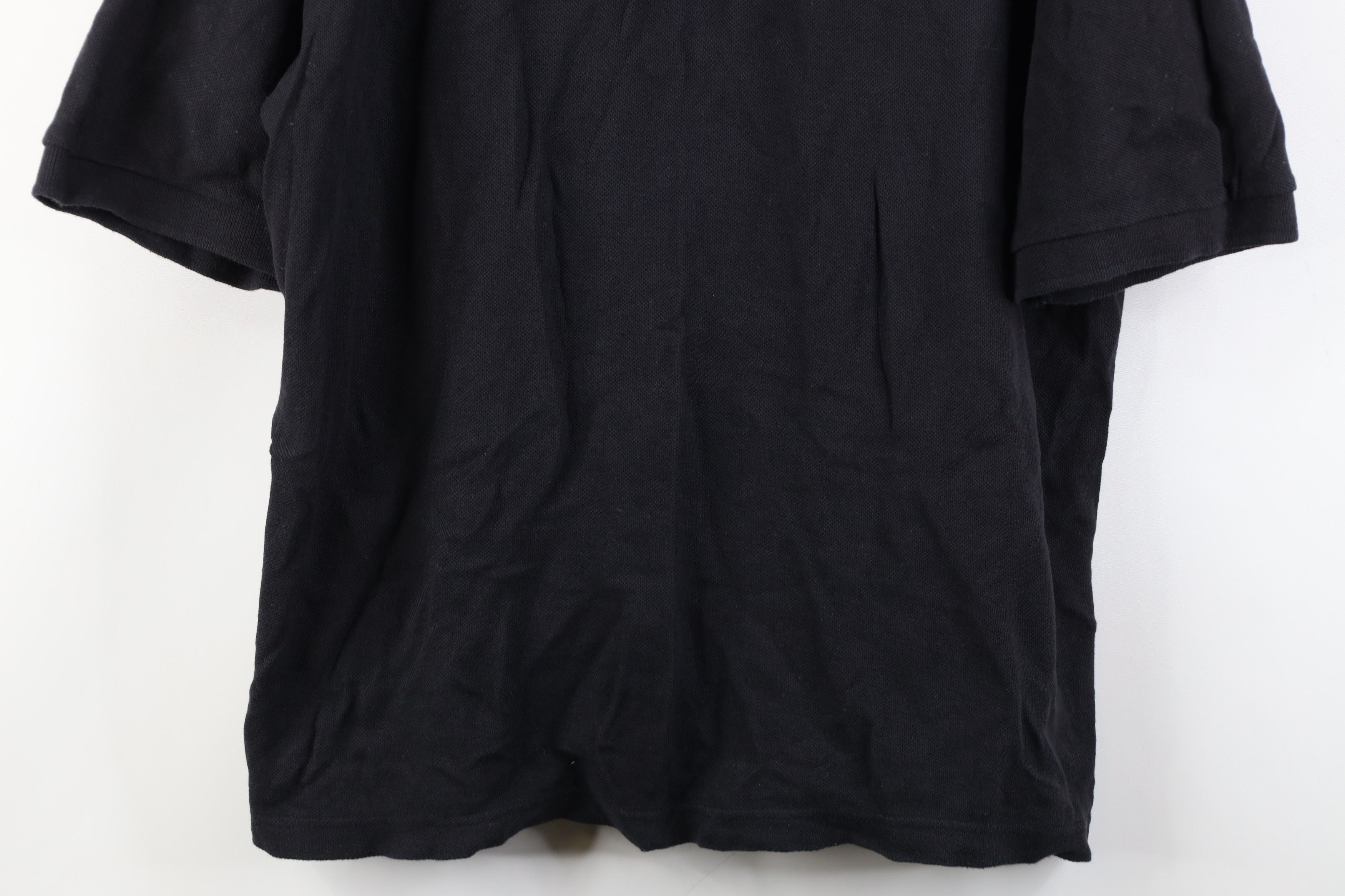 Vintage Vintage 90s Streetwear Baggy Heavyweight Polo Shirt Black Size US L / EU 52-54 / 3 - 3 Thumbnail