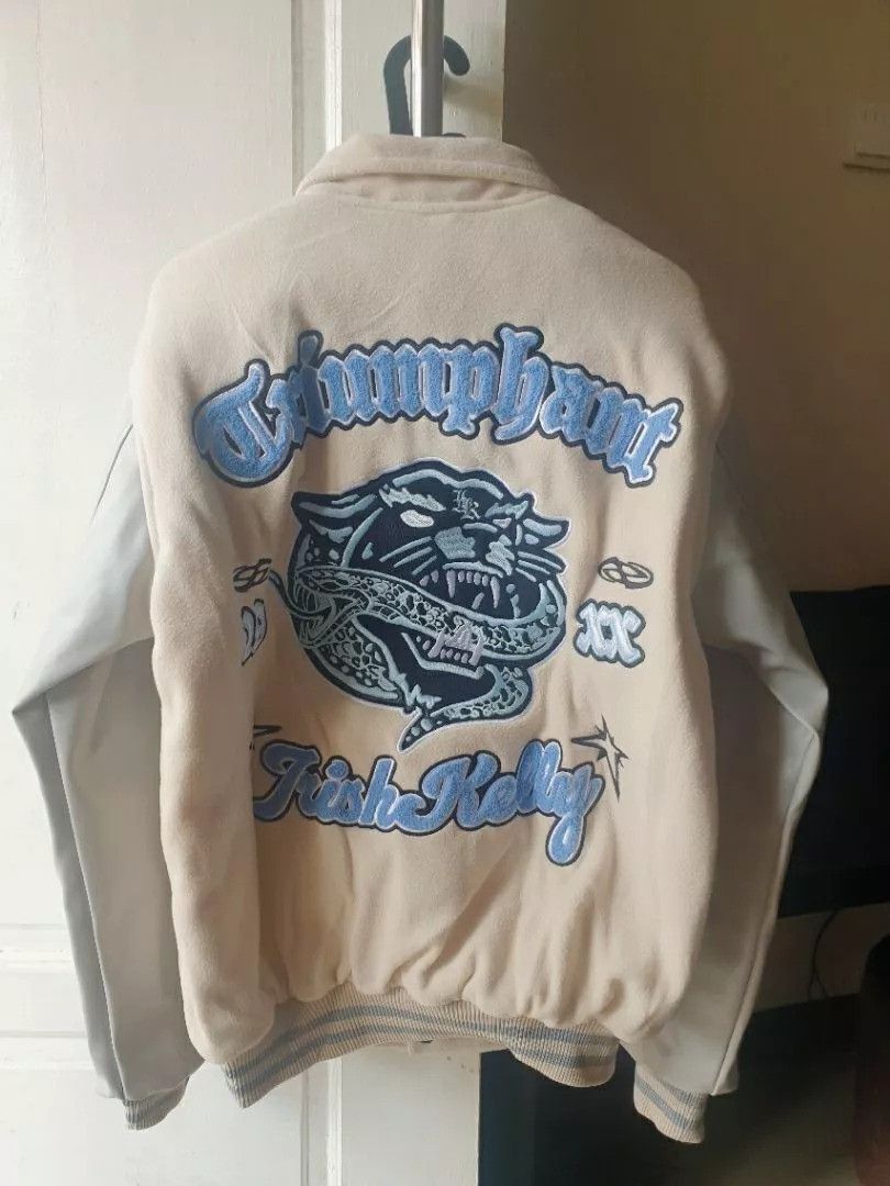 Other Irish Kelly TRIUMPHANT Varsity Jacket | Jaket Varsity Cream Size US M / EU 48-50 / 2 - 2 Thumbnail