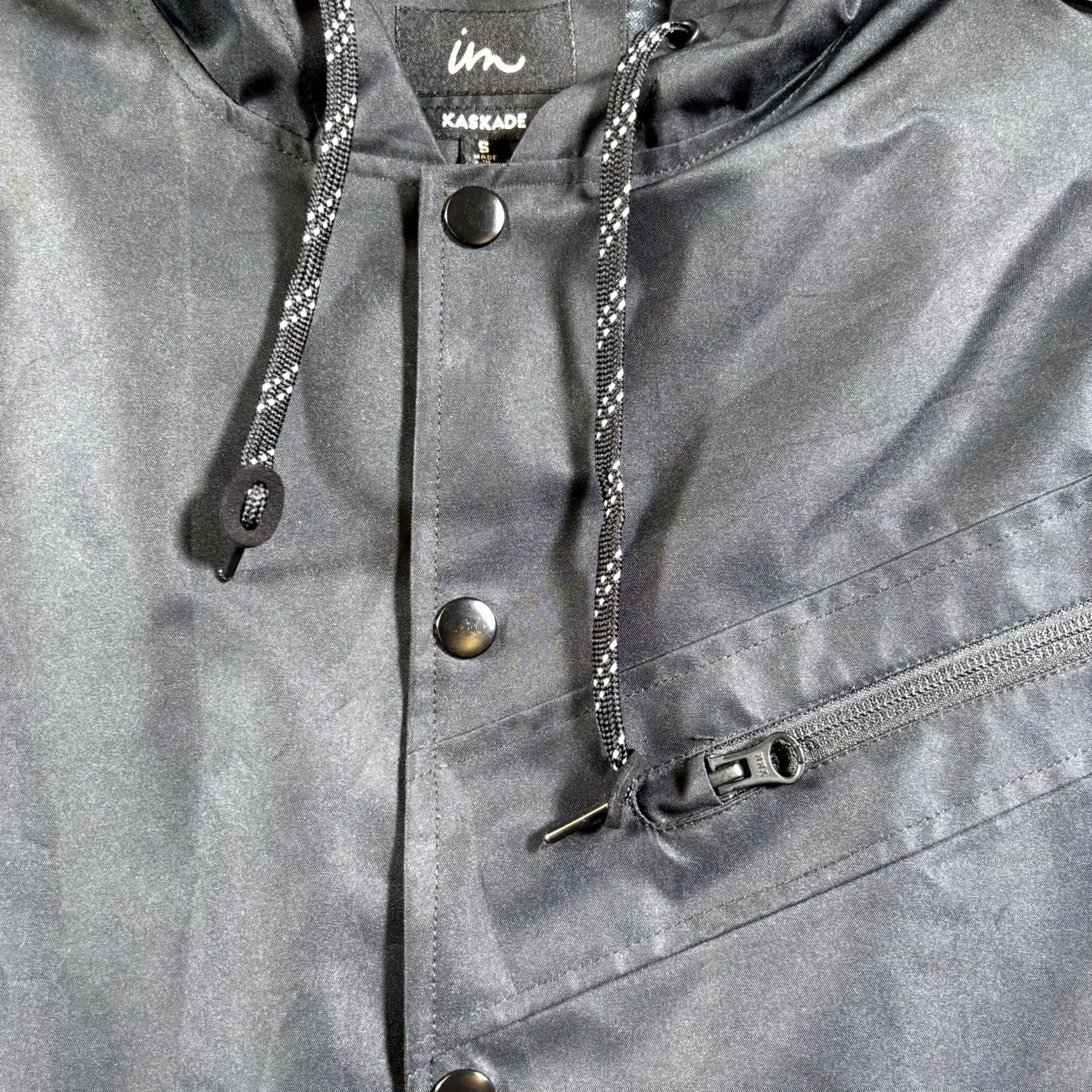 Imperial Imperial Motion Jacket Mens Small Black Snap Button Hooded Travel Outdoor - Shirt/Coat? Size US S / EU 44-46 / 1 - 3 Thumbnail