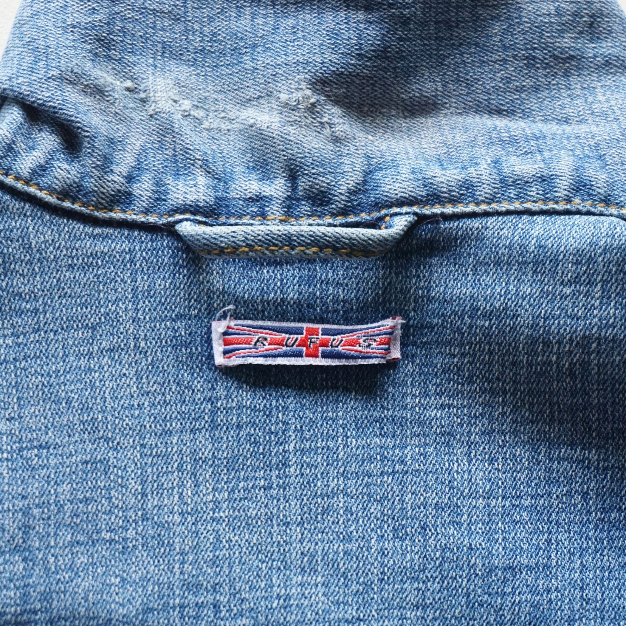 Japanese Brand RUFUS Button-Up Distressed Denim Jacket Size S / US 4 / IT 40 - 8 Thumbnail