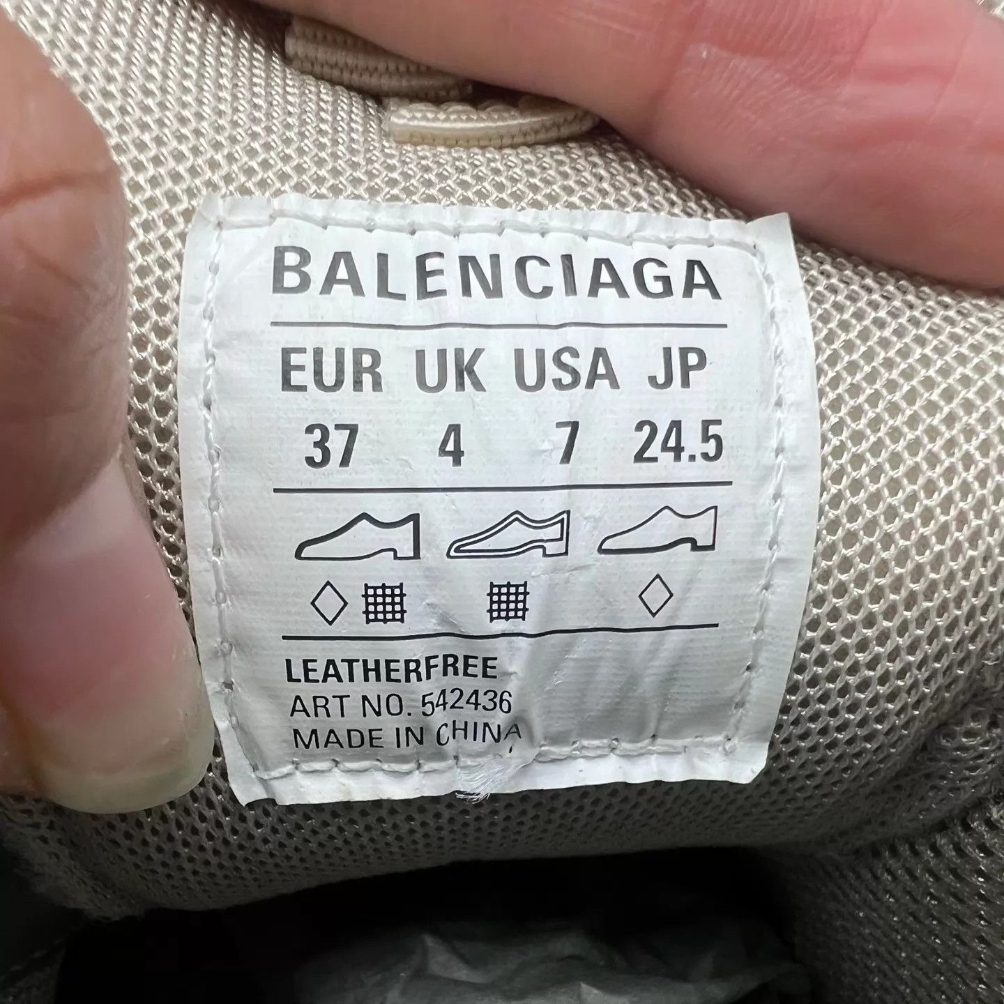Balenciaga Balenciaga Track Milk Tea Brown 37 New (Original Box) Size US 6.5 / IT 36.5 - 8 Thumbnail