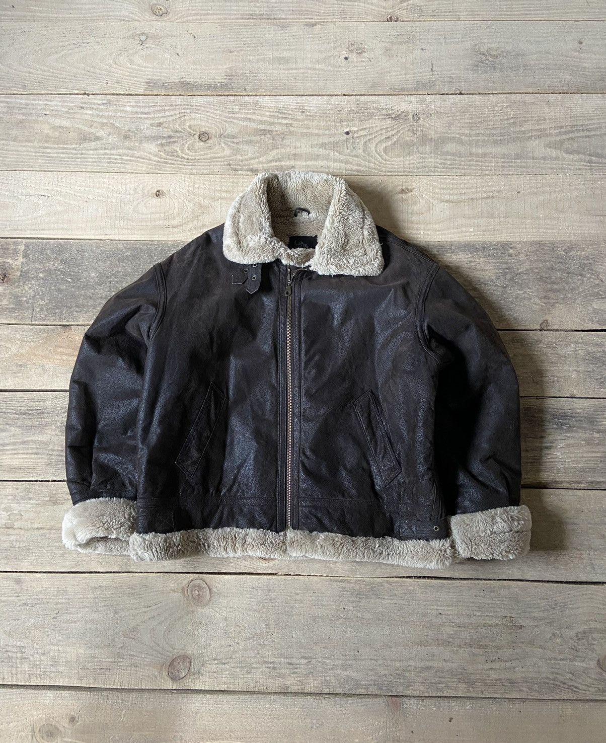 Vintage Vintage Sheepskin Jacket Y2k leather Size US XL / EU 56 / 4 - 2 Thumbnail