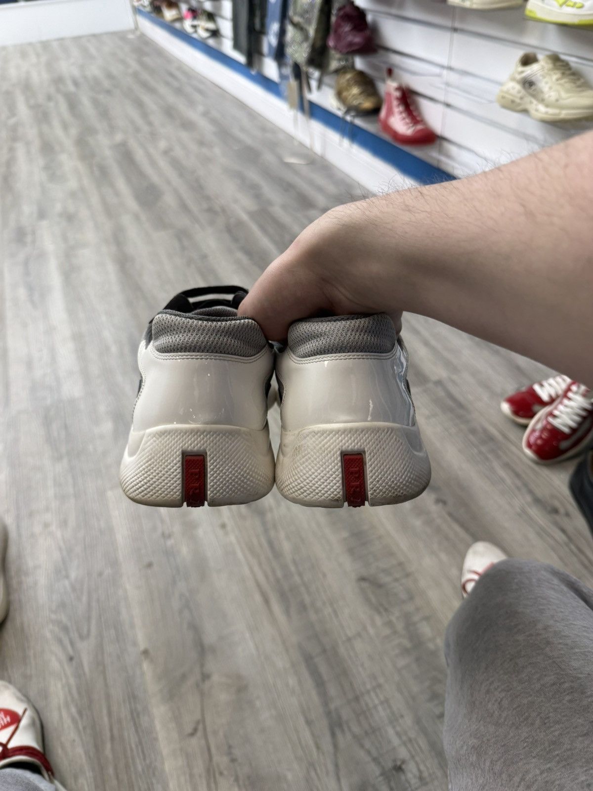 Prada Prada Cup Sneakers- Black/Grey/White Size US 12 / EU 45 - 5 Thumbnail