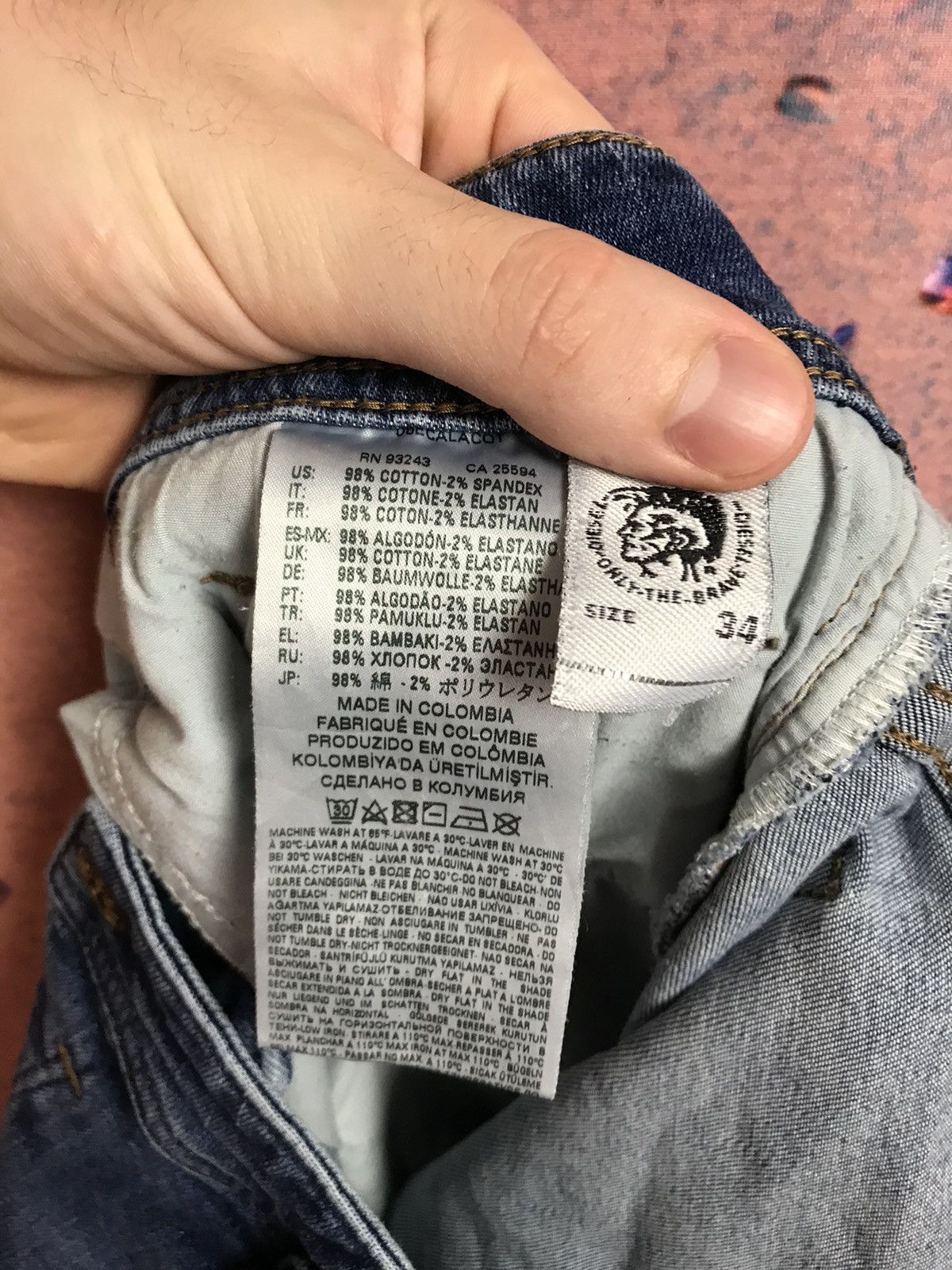 Diesel Diesel Sleenker luxury streetwear distressed jeans Size US 34 / EU 50 - 7 Thumbnail