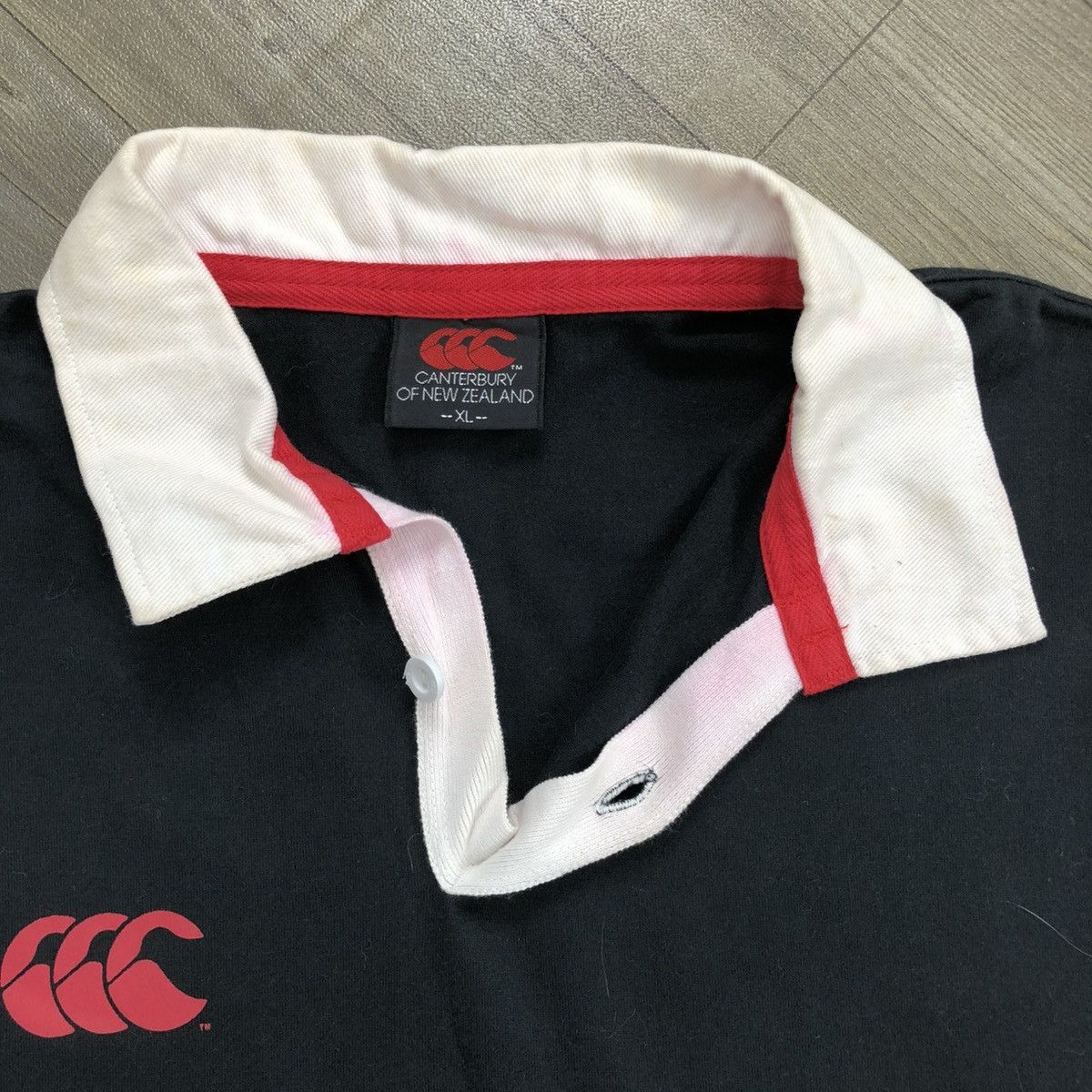 Canterbury of New Zealand Vintage Canterbury Spell Out Logo Rugby Shirt Streetweat Y2K Size US XL / EU 56 / 4 - 7 Thumbnail