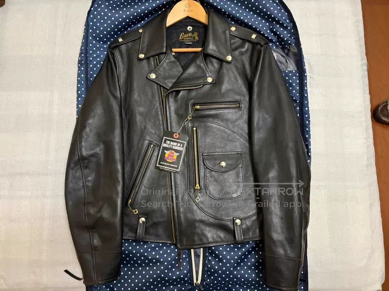 Buco Buco J24 cable-stayed leather jacket Size US M / EU 48-50 / 2 - 1 Thumbnail