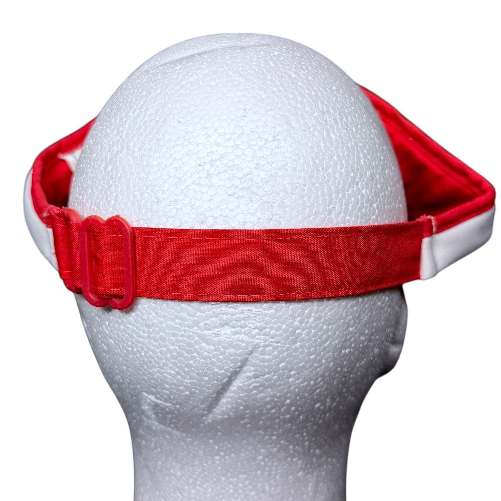 Hanes Vintage 80s The Ridge Tahoe Ski Resort Red White Hanes Visor Size ONE SIZE - 4 Thumbnail