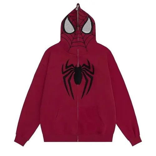 Spider Man Anime Sweatshirt outdoor loose Gothic top Y2K