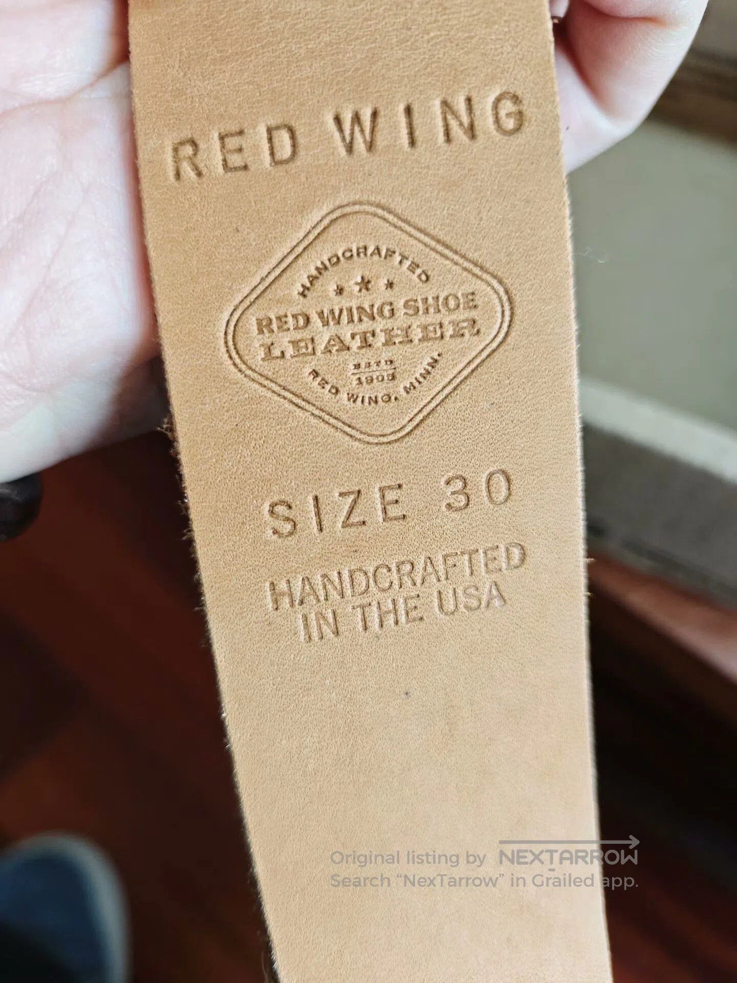 Other Red Wing USA Suede Leather Belt. Size ONE SIZE - 5 Thumbnail
