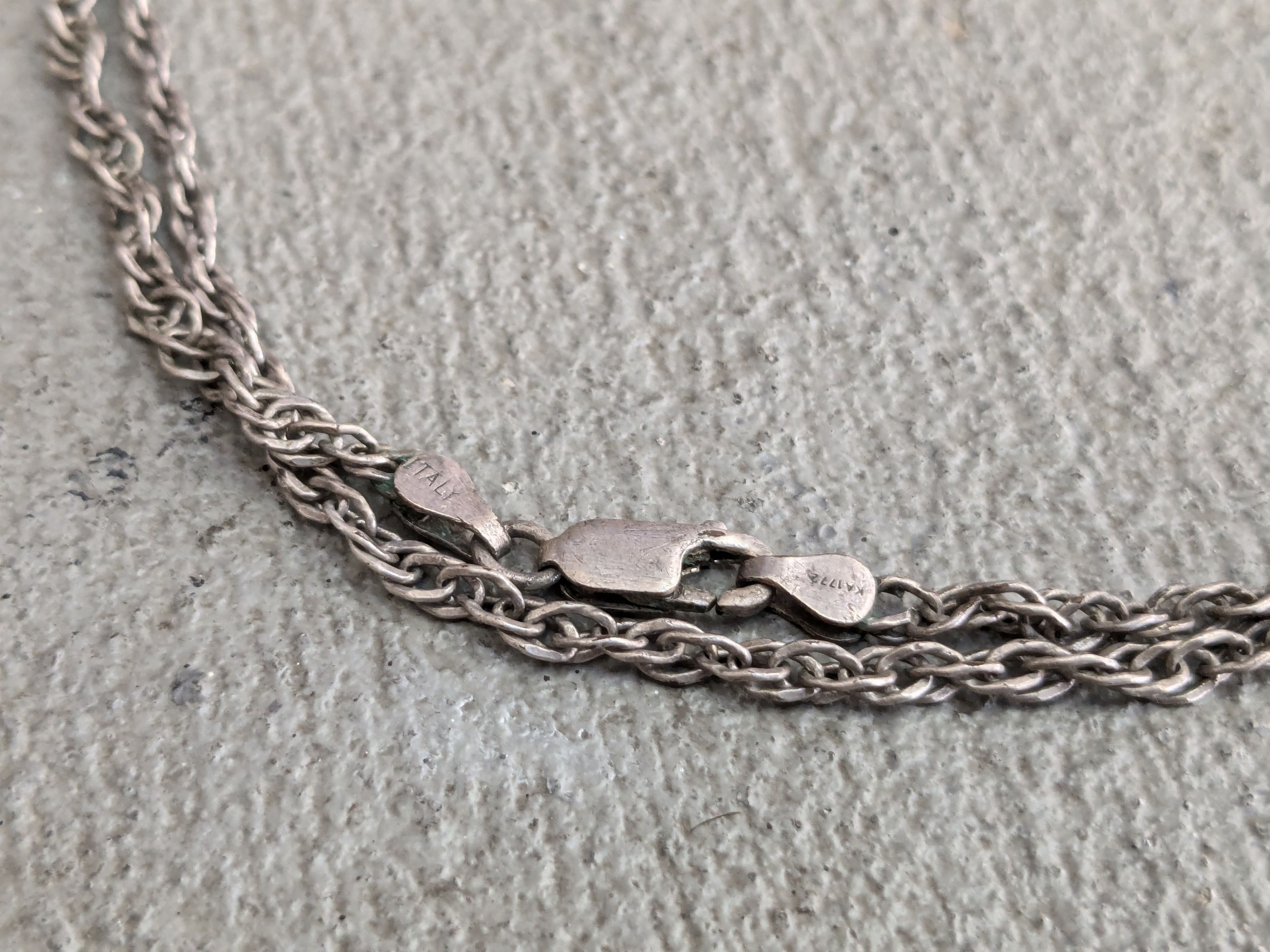 Jewelry Vintage Sterling Silver Necklace Rope Twist 25" Size ONE SIZE - 4 Thumbnail