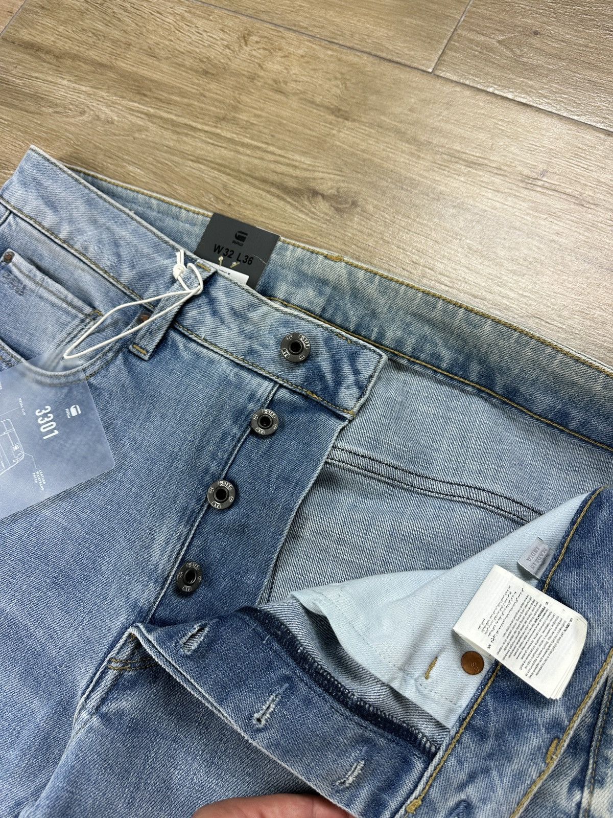 G-Star NEW🏷️ G-Star Raw 3301 Slim Denim Jeans Size US 32 / EU 48 - 5 Thumbnail