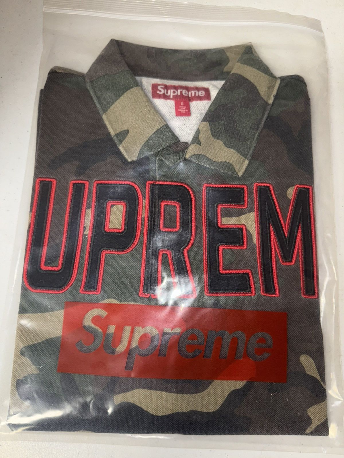 Supreme Supreme Twill Appliqué Polo Size US S / EU 44-46 / 1 - 3 Thumbnail