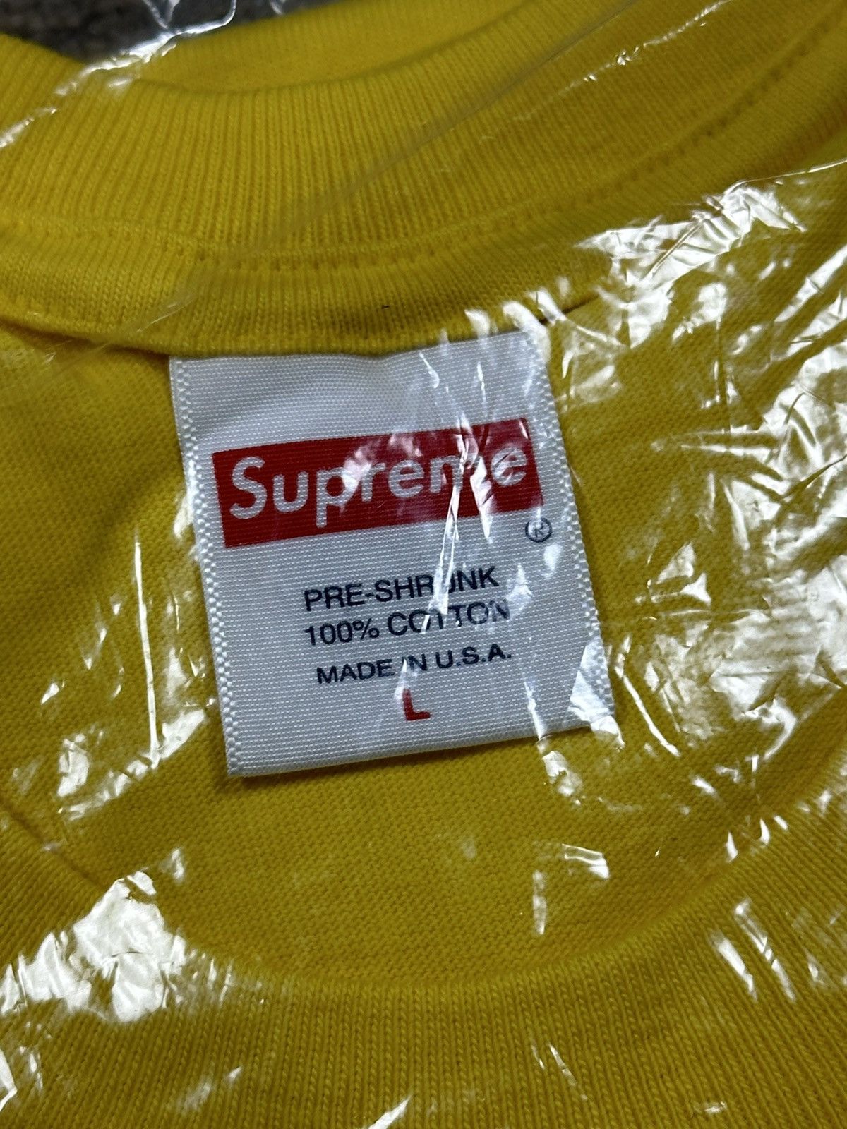Supreme Supreme NYC Tee - Yellow - L - FW23 Size US L / EU 52-54 / 3 - 6 Thumbnail