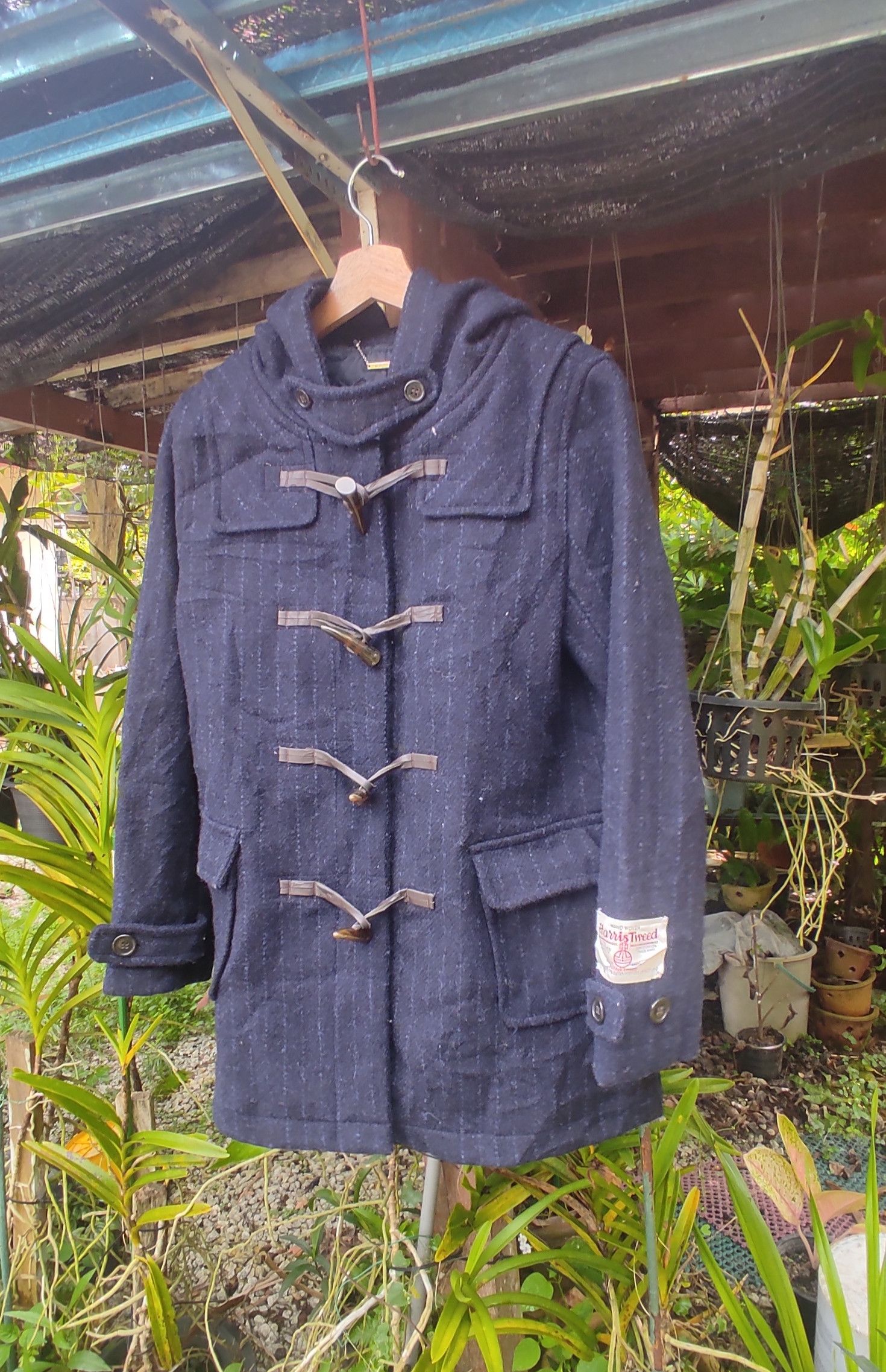 Harris Tweed Harris Tweed Handwoven Wool Duffel Jacket Size S / US 4 / IT 40 - 2 Thumbnail