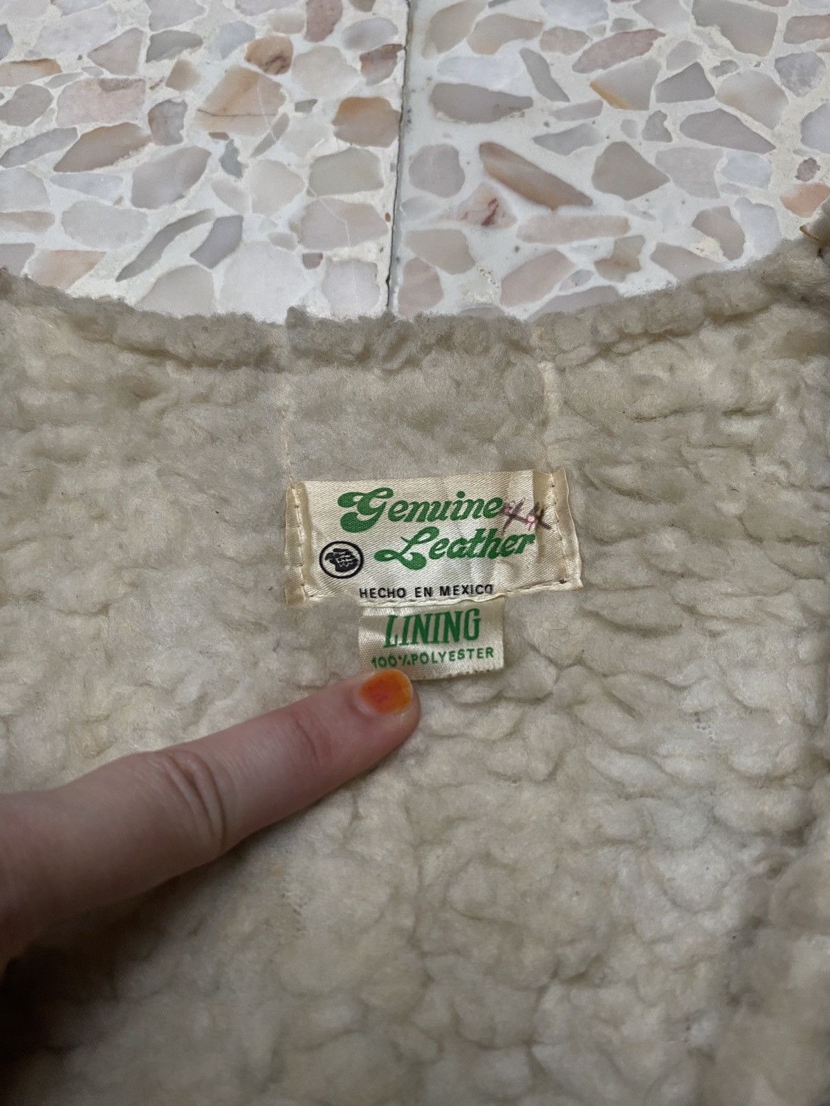 Leather × Vintage Vintage Brand Genuine Leather Sherpa Vests 1990s Size US L / EU 52-54 / 3 - 4 Thumbnail