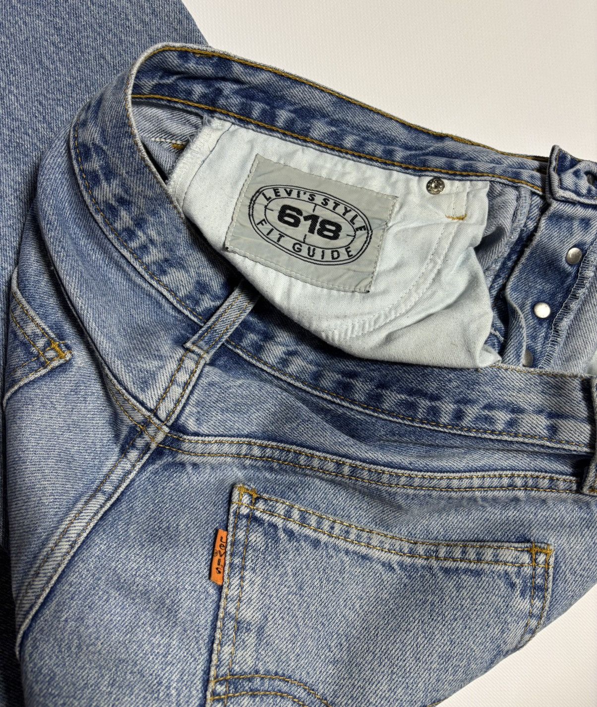 Levi's × Vintage Levi’s 618 orange tab🍊vintage jeans FIT GUIDE Rap pants Size US 32 / EU 48 - 17 Thumbnail