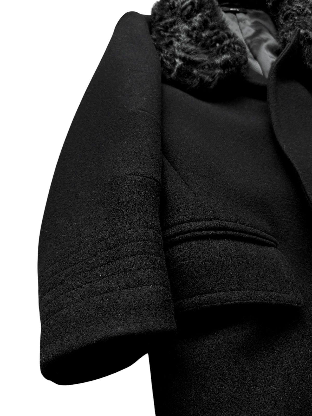 Tom Ford $6,000 Shearling Collar Wool Overcoat Size US S / EU 44-46 / 1 - 20 Thumbnail