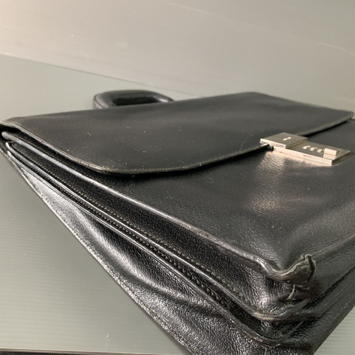 Gucci Gucci Leather Black Briefcase Bag Size ONE SIZE - 10 Thumbnail